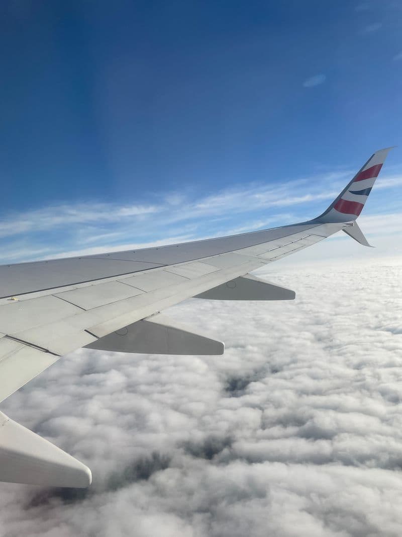 Flying over the clouds